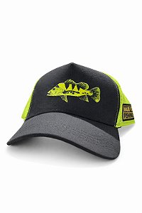 Boné MF Edition Tucunaré ® - Original - Preto/Amarelo Neon