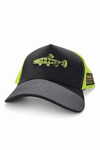 Boné MF Edition Traíra ® - Original - Preto/Amarelo Neon