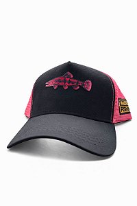 Boné MF Edition Traíra ® - Original - Preto/Rosa