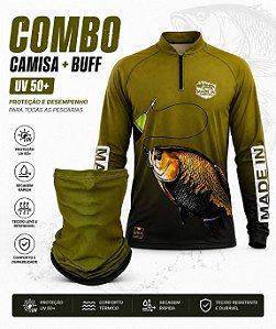 Kit Camisa + Buff/Bandana UV (Tambaqui)