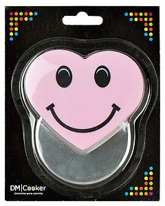 Cortador de Pizza Coração - Rosa