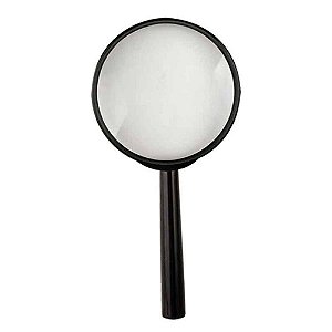 Lupa De Mão com Lente De Vidro Aumento 75mm 4x - GLASS