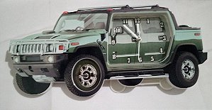Relógio de Mesa despertador Carro Aventura Esporte - Verde