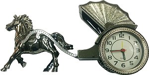 Relógio de Mesa Despertador, Formato de Carruagem.