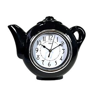 Relógio Parede Bule Preto