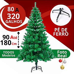 Arvore Natal Grande Pinheiro Decoração Natal 120cm 150cm 180cm 210cm