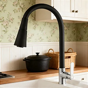 Torneira Gourmet Flexível Bancada Ou Parede Parede