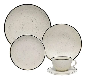 Jogo De Jantar E Chá 20 Peças Unni Brisa Oxford Aw20-5903