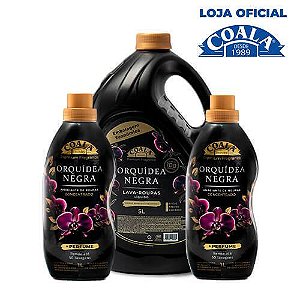 Kit Coala Laundry 1 Lava Roupas 5L + 2 Amaciantes 1L - Orquídea Negra