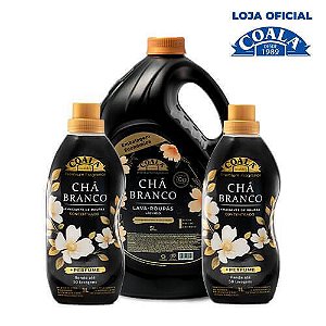 Kit Coala Laundry 1 Lava Roupas 5L + 2 Amaciantes de 1L cada - Chá Branco