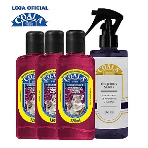 Kit Coala Orquídea Negra Limpador 120ml + Home Spray 260ml