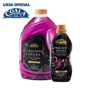 Kit Coala Laundry Orquídea Negra - 1 lava Roupas 3L +1 Amaciante1L