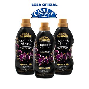 Kit Coala Laundry 3 Amaciantes - Orquídea Negra 1L