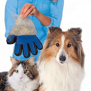 Luva para Remover Pelos Soltos de Animais de Estimação - True Touch