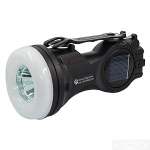 Lanterna Solar Multifuncional 3 Focos De Luz Painel Fotovoltaico