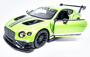 Bentley Continental GT3  Verde - Escala 1/38 - 12 CM