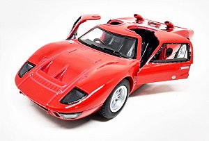 Ford GT40 1966 Vermelho - Escala 1/32 - 12 CM