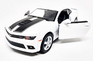 Chevrolet Camaro 2014 Branco - Escala 1/38 - 12 CM