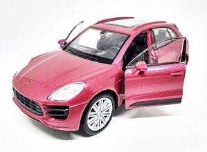 Porsche Macan Turbo Vinho - Escala 1/38 -12 CM