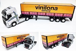 VOLVO FH500+ CARRETA VINILONA PERSONALIZADA - ESCALA 1/64 (25 CM)