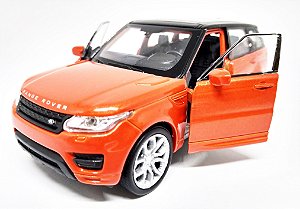 Nova Range Rover Sport Laranja - Escala 1/38 -12 CM