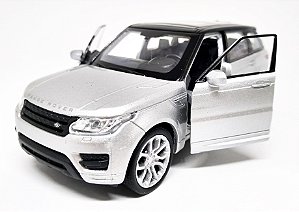 Nova Range Rover Sport Prata - Escala 1/38 -12 CM