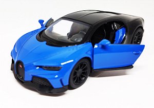 Bugatti Chiron Supersport Azul - Escala 1/38 12 CM