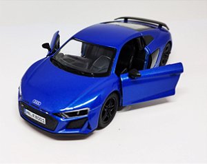 Audi R8 Coupé Azul - Escala 1/36 12 CM