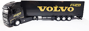 Caminhão Volvo + Contêiner Refrigerado 1/43 39 Cm Burago