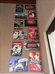 Placas Decorativas Vintage - Retrô 20x30 em MDF - PROMOÇÃO