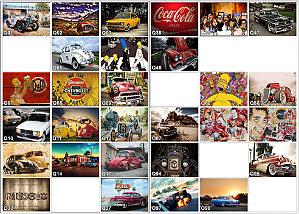 Placas Decorativas Vintage - Retrô 20x30 em MDF - PROMOÇÃO