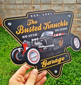 Placa Decorativa The Busted Knuckle Garage