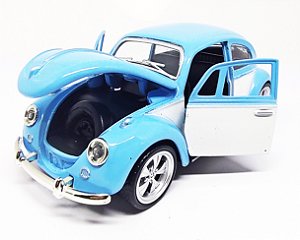 Volkswagen Fusca Custom Azul  - Escala 1/32 - 12 CM