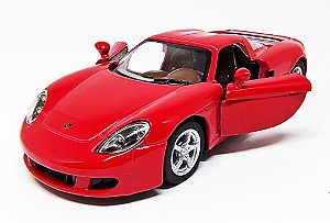 Porsche Carrera GT Vermelho - Escala 1/36 12 CM
