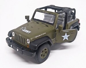 Jeep  Rubicon Army - Escala 1/38 - 12 CM