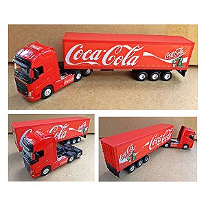 Volvo FH500 COCA COLA - Escala 1/64 + Carreta Escala 1/64  26 CM