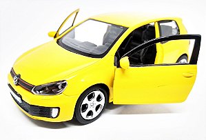 Volkswagen Golf GTI Amarelo - Escala 1/32 12 CM