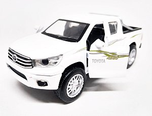 Toyota Hilux 4x4 Branca - Escala 1/38 13 CM