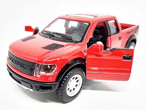 Ford F-150 SVT Raptor Vermelha - Escala 1/46 - 13 CM