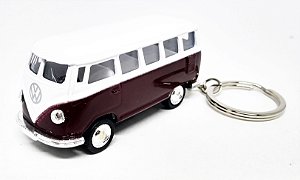 Volkswagen Kombi Vinho - Chaveiro - Escala 1/64 - 06 CM