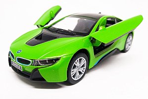 BMW I8 Verde - Escala 1/36 - 12 CM