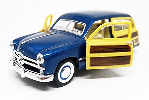 Ford Woody Wagon 1949 Azul - Escala 1/40 13 CM