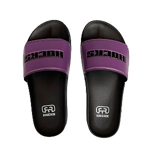 Chinelo Slide Hocks Sport Black/ Purple