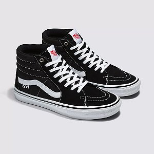 Tênis Vans skate Sk8-Hi Black White