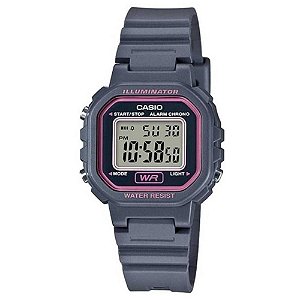 Relógio Casio Mini iluminator Digital Cinza/Rosa 16g