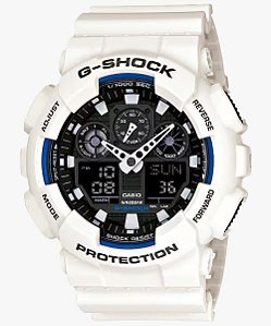 Relógio G-Shock GA-100B branco 70g