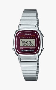 Relogio casio Vintage Metal LA670 - Bordô
