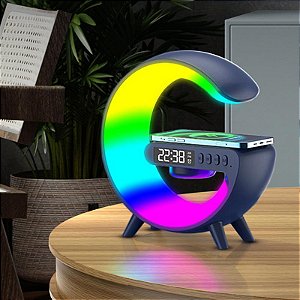 LED Night Light RGB Atmosfera Lâmpada de mesa Carregador sem fio para i-Phone S