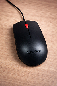 Mouse Lenovo com Fio USB – Seminovo Revisado