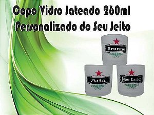 Copo De Vidro Jateado Personalizado Do Seu Jeito